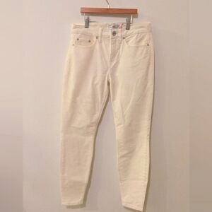 Vineyard Vines High Rise Skinny Ivory Corduroy Pants